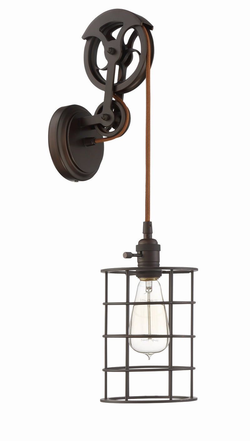 Craftmade CPMKPW-1ABZ One Light Wall Sconce, Aged Bronze Brushed