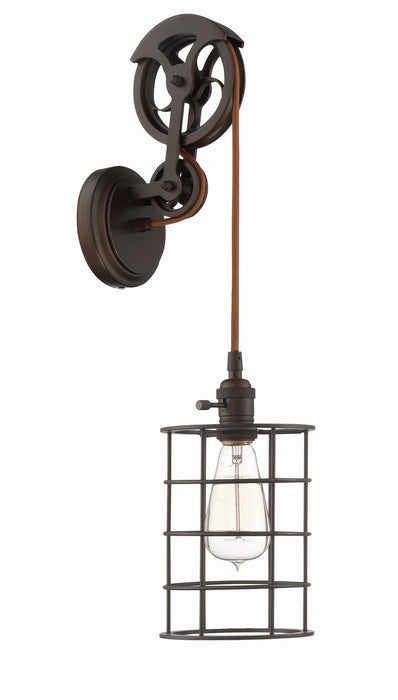 Craftmade CPMKPW-1ABZ One Light Wall Sconce, Aged Bronze Brushed