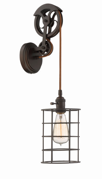 Craftmade CPMKPW-1ABZ One Light Wall Sconce, Aged Bronze Brushed