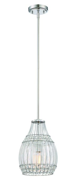 Craftmade P595CH1 One Light Mini Pendant, Chrome