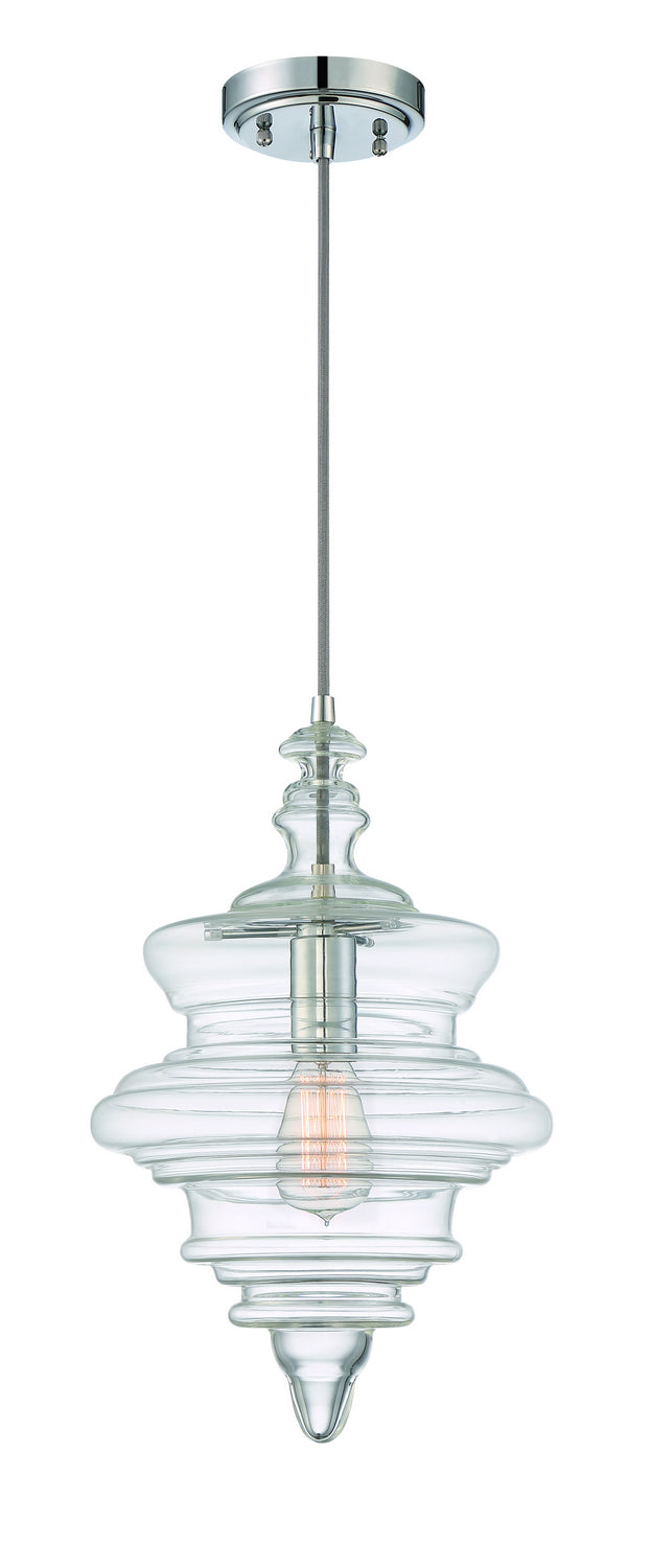 Craftmade P600CH1 One Light Mini Pendant, Chrome