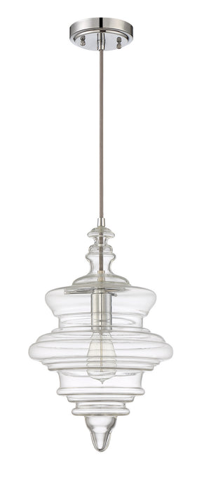 Craftmade P600CH1 One Light Mini Pendant, Chrome