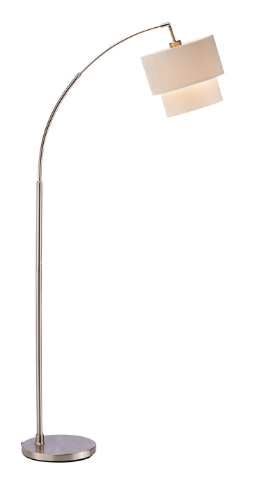 Adesso Home 3029-12 Arc Lamp, Brushed Steel