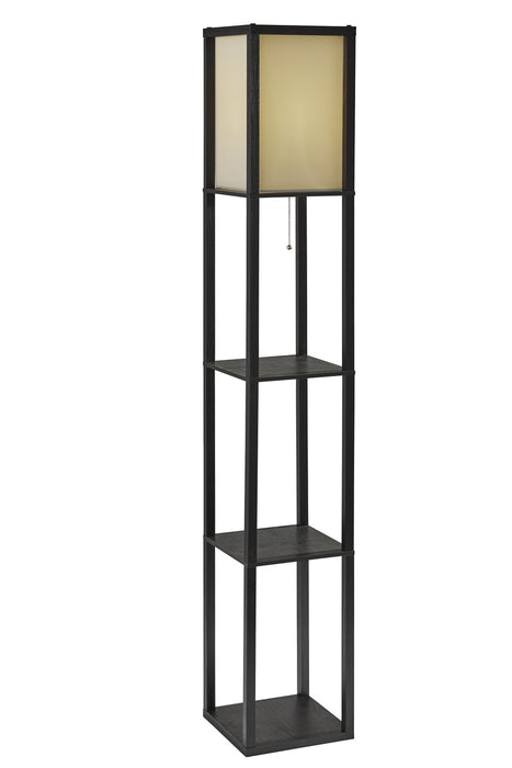 Adesso Home 3138-01 Floor Lamp, Black Pvc Veneer On Mdf