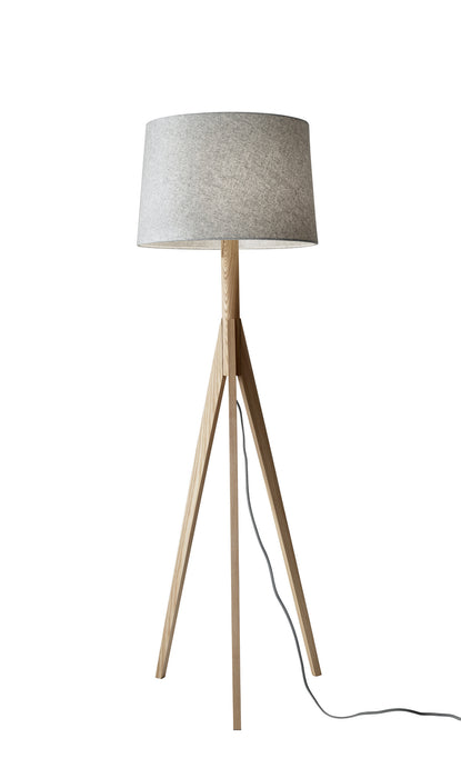Adesso Home 3208-12 Floor Lamp, Natural Ash Wood
