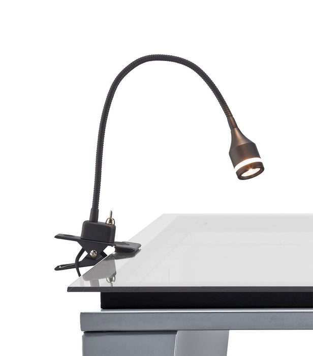 Adesso Home 3217-01 LED Clip Lamp, Matte Black
