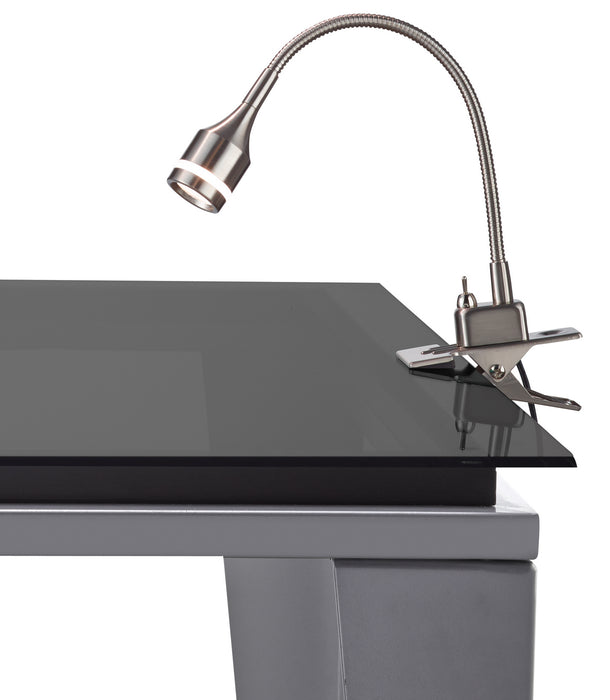 Adesso Home 3217-22 LED Clip Lamp, Brushed Steel