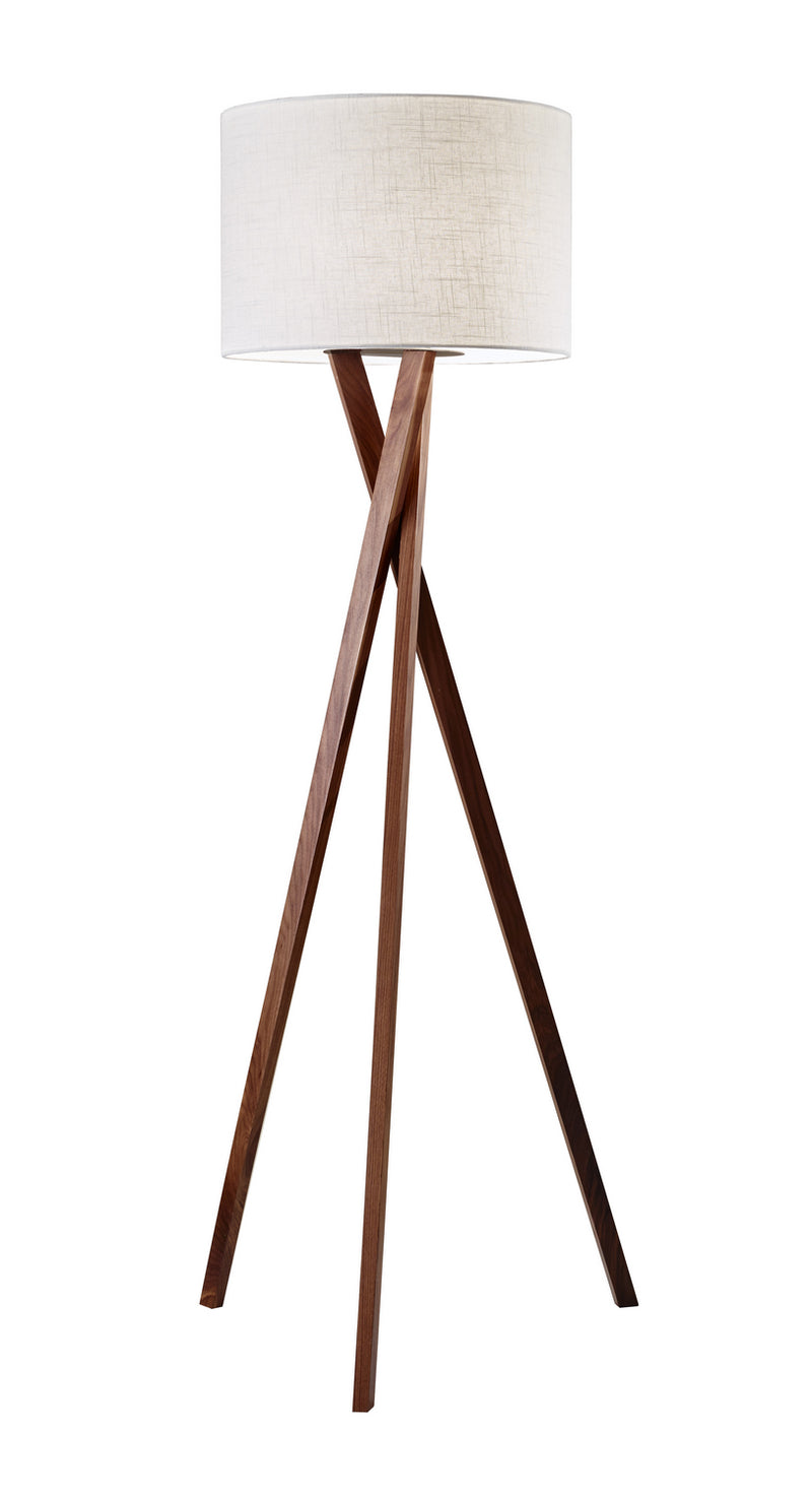 Adesso Home 3227-15 Floor Lamp, Walnut Wood