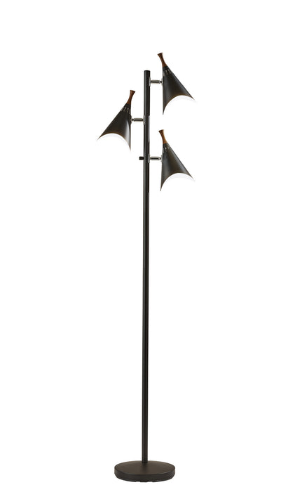 Adesso Home 3236-01 Three Light Tree Lamp, Metal
