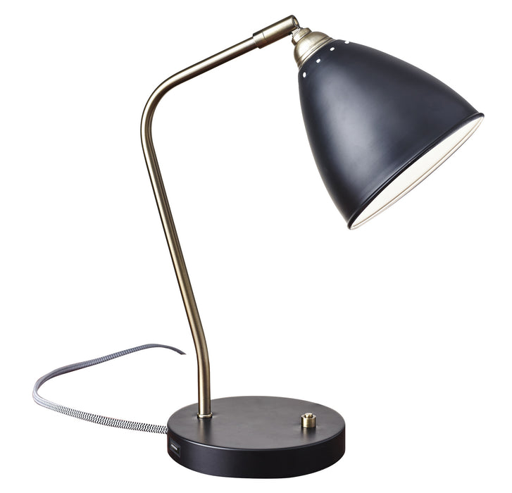 Adesso Home 3463-01 Desk Lamp, Painted Black