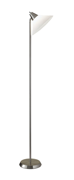 Adesso Home 3677-22 Torchiere, Brushed Steel