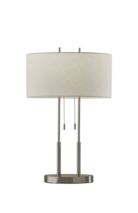 Adesso Home 4015-22 Two Light Table Lamp, Brushed Steel