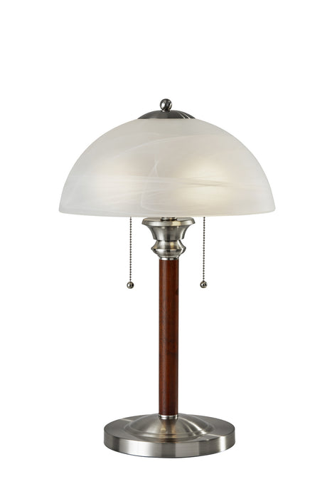 Adesso Home 4050-15 Two Light Table Lamp, Brushed Steel