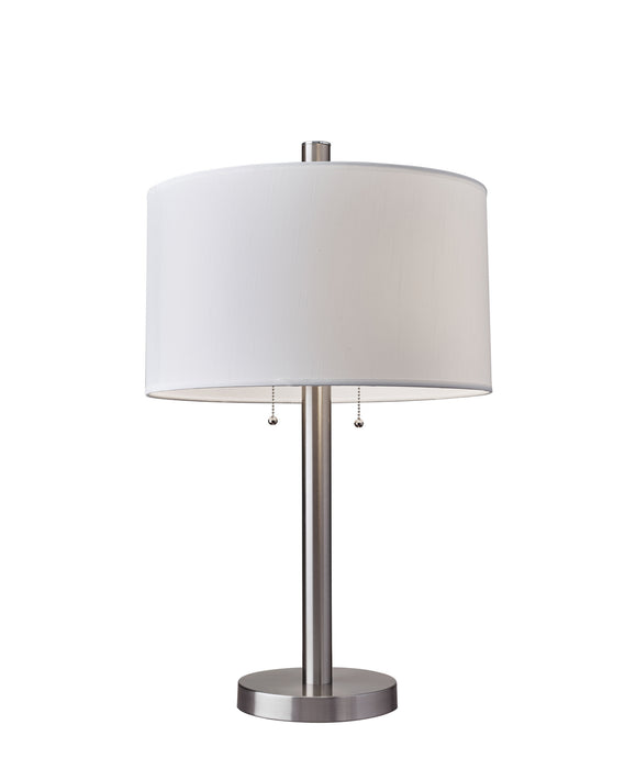 Adesso Home 4066-22 Two Light Table Lamp, Brushed Steel