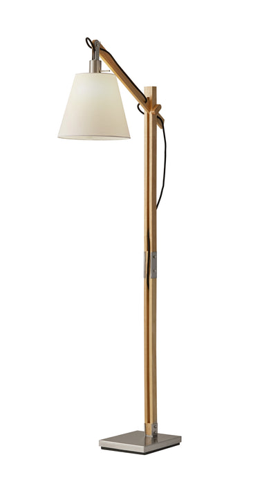 Adesso Home 4089-12 Floor Lamp, Brushed Steel