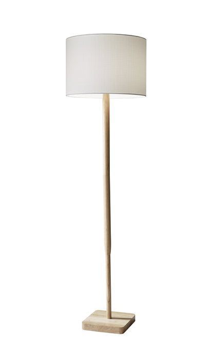 Adesso Home 4093-12 Floor Lamp, Natural Rubber Wood