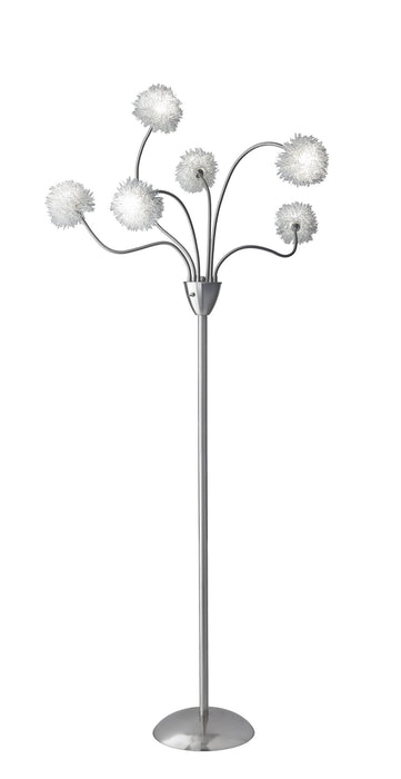 Adesso Home 4511-22 LED Floor Lamp, Brushed Steel