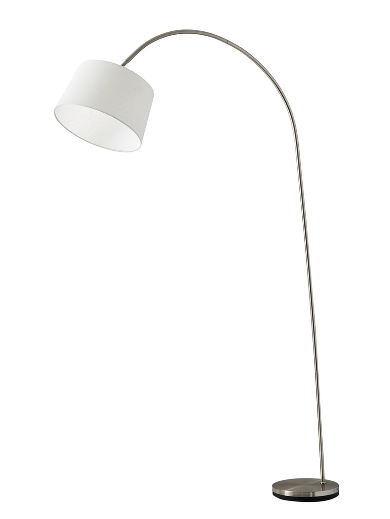 Adesso Home 5098-22 Arc Lamp, Brushed Steel