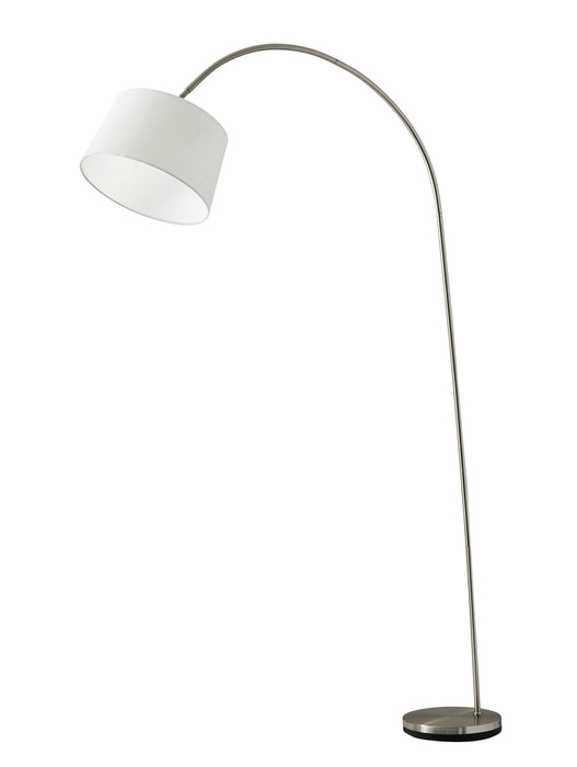 Adesso Home 5098-22 Arc Lamp, Brushed Steel