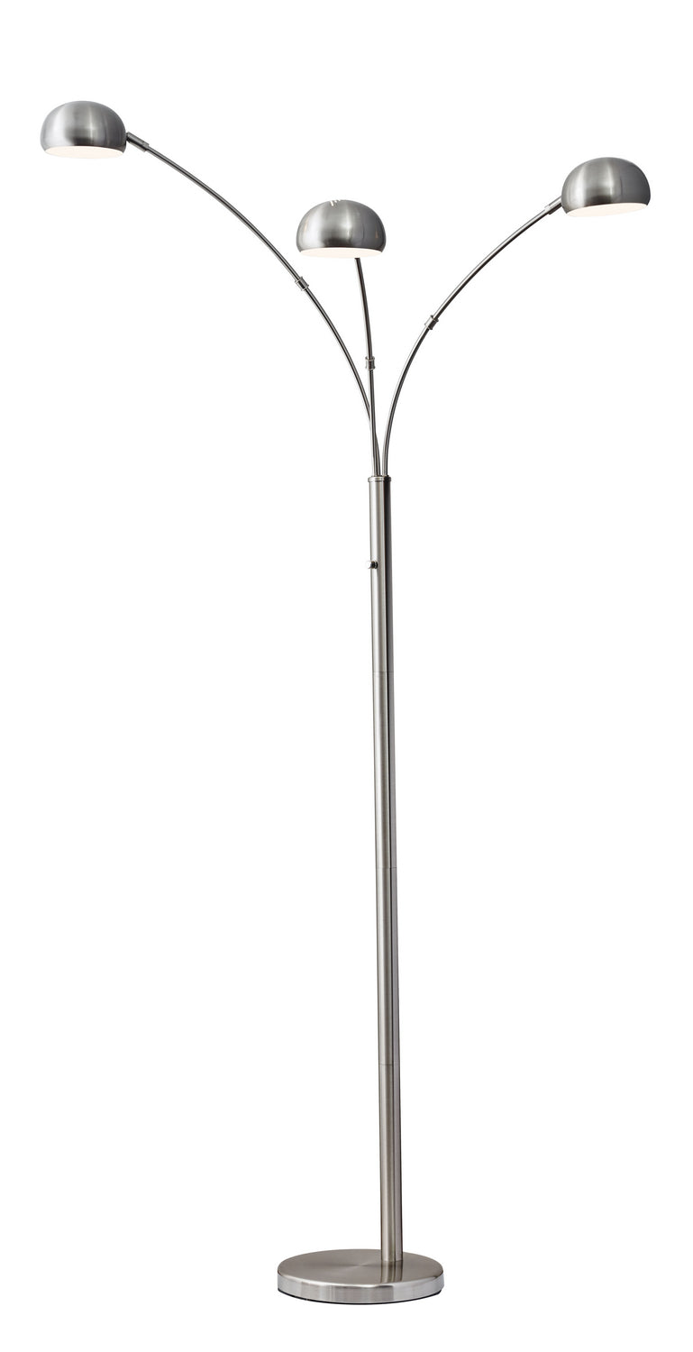 Adesso Home 5118-22 Arc Lamp, Brushed Steel