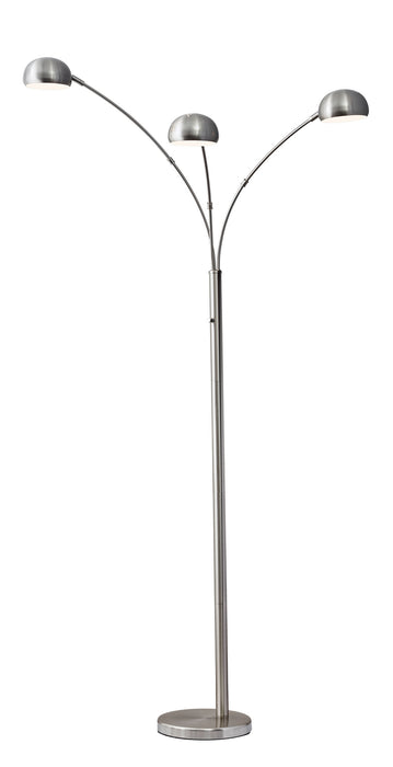 Adesso Home 5118-22 Arc Lamp, Brushed Steel