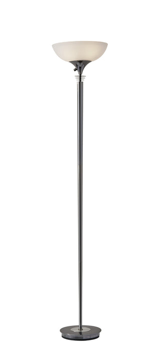 Adesso Home 5120-01 Two Light Torchiere, Black Nickel