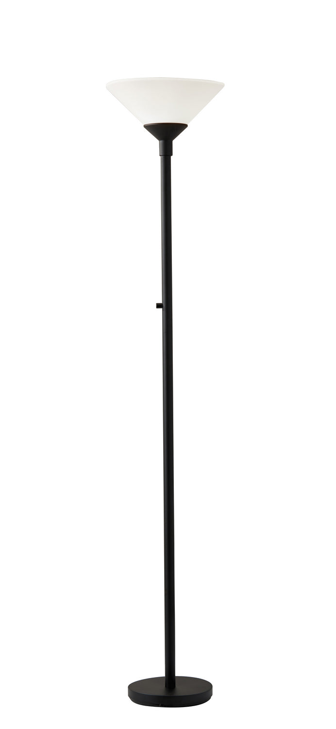 Adesso Home 7500-01 Two Light Torchiere, Black