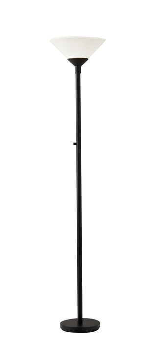 Adesso Home 7500-01 Two Light Torchiere, Black