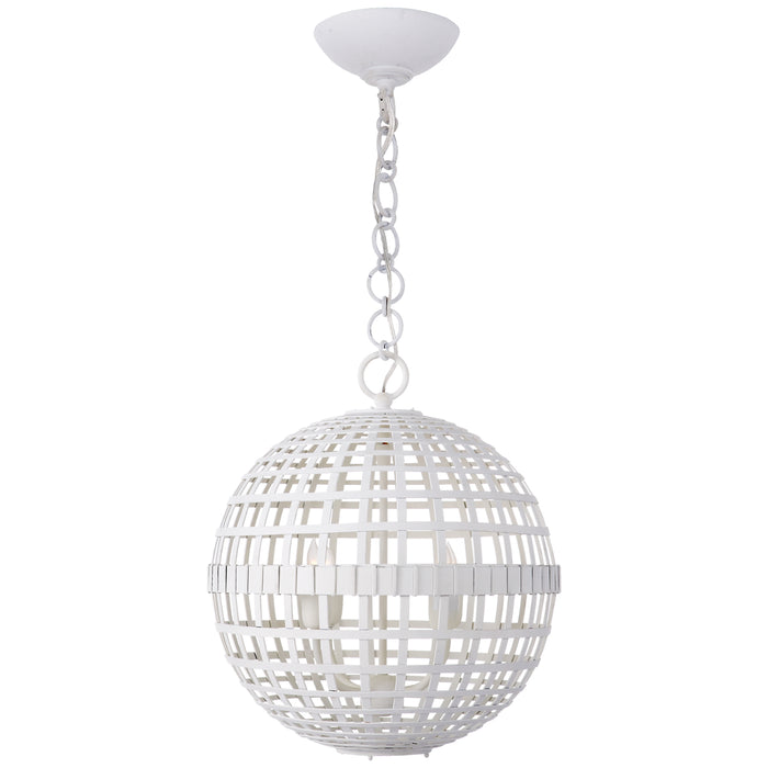 Visual Comfort Signature ARN 5003PW Four Light Lantern, Plaster White