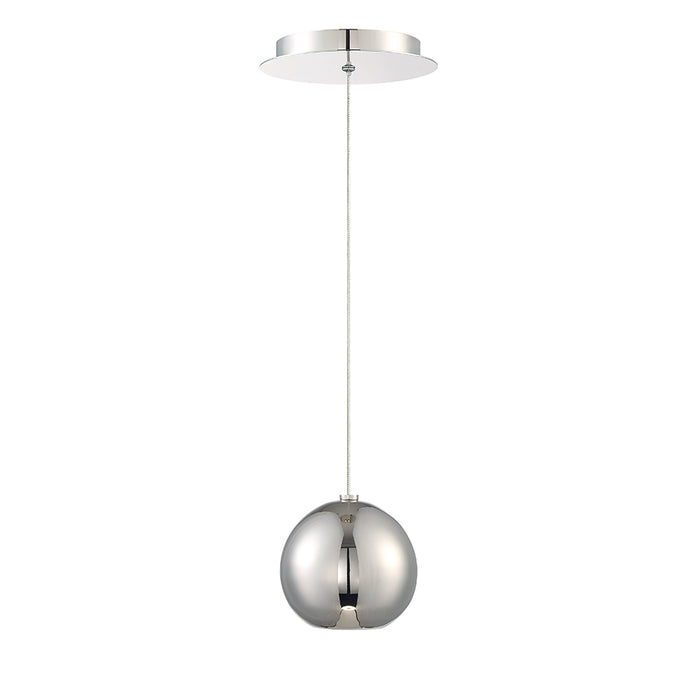 Modern Forms PD-15604-PN LED Mini Pendant, Polished Nickel
