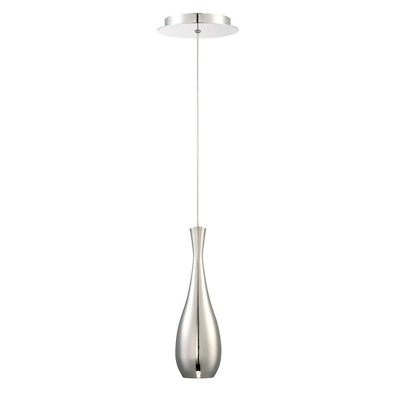 Modern Forms PD-66612-PN LED Mini Pendant, Polished Nickel