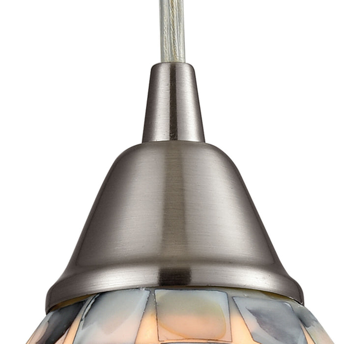 ELK Home 10444/4LP Four Light Pendant, Satin Nickel