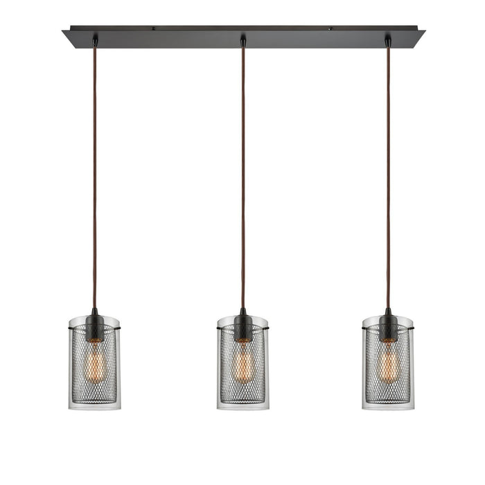 ELK Home 10448/3LP Three Light Pendant, Oil Rubbed Bronze