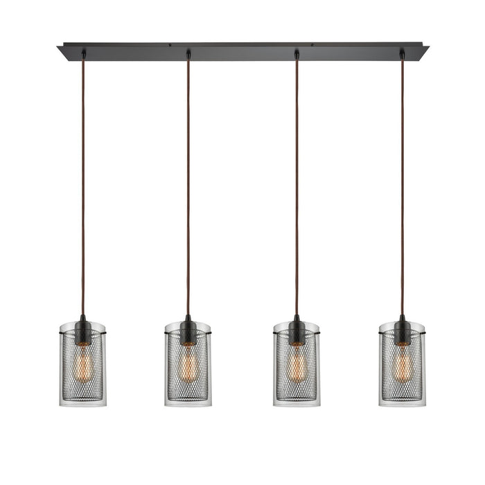 ELK Home 10448/4LP Four Light Pendant, Oil Rubbed Bronze