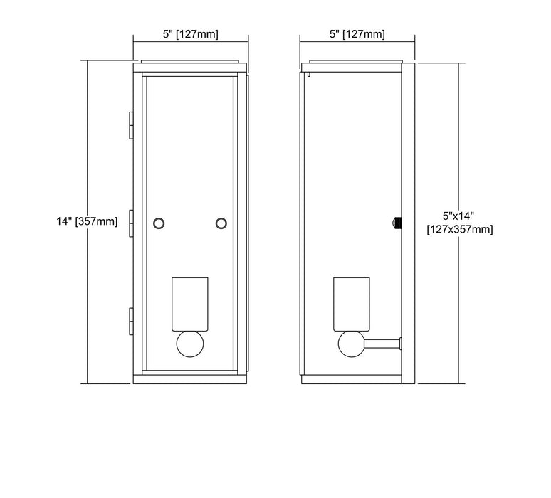 ELK Home 14440/1 One Light Wall Sconce, Clay Iron