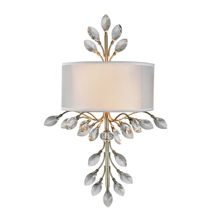 ELK Home 16280/2 Two Light Wall Sconce, Aged Silver