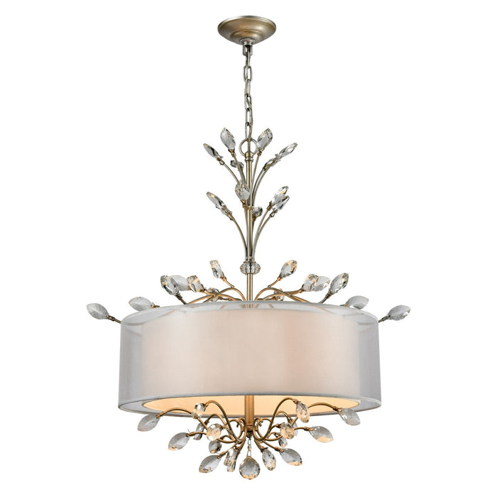 ELK Home 16282/4 Four Light Chandelier, Aged Silver