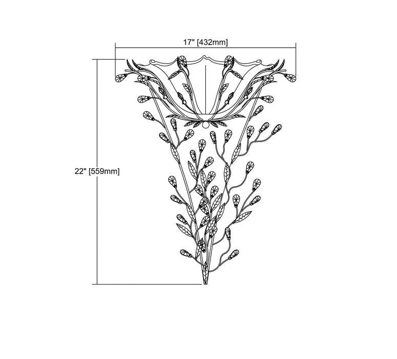 ELK Home 18129/2-LED LED Wall Sconce, Deep Rust