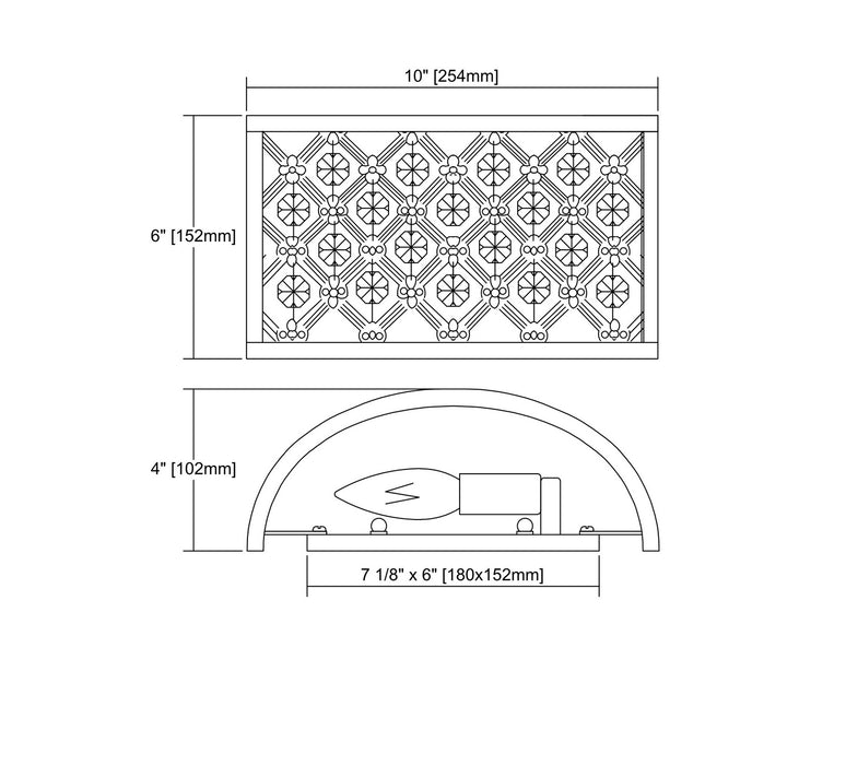 ELK Home 32100/2-LED LED Wall Sconce, Oil Rubbed Bronze