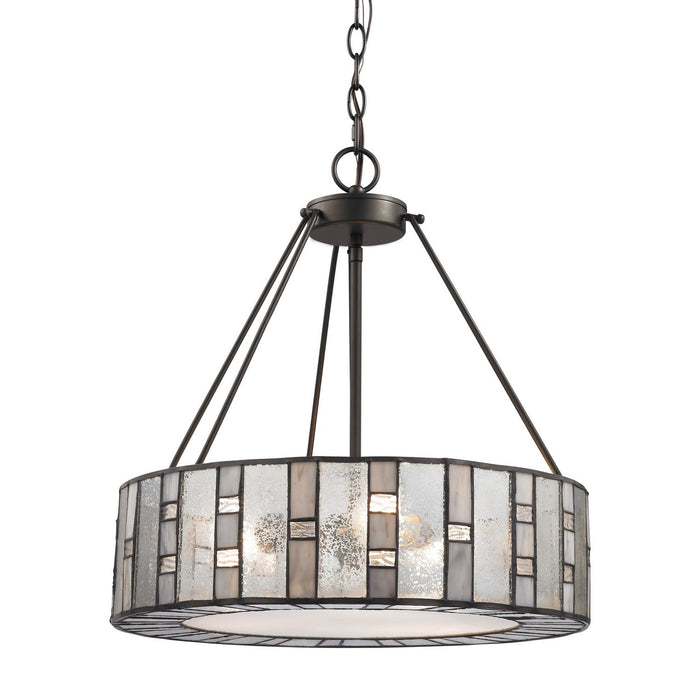 ELK Home 70212/3 Three Light Chandelier, Tiffany Bronze