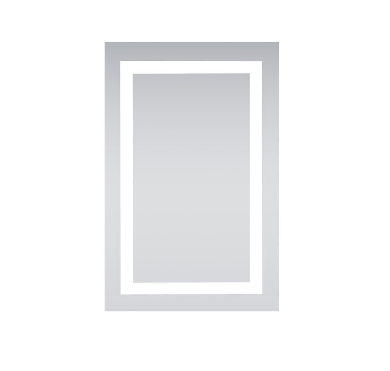 Elegant Lighting MRE-6001 LED Mirror, glossy white