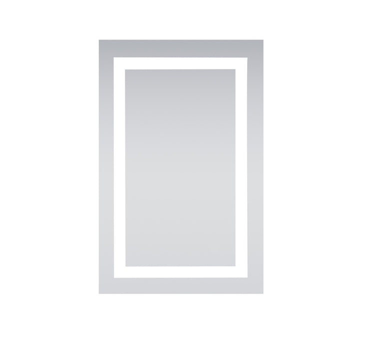 Elegant Lighting MRE-6001 LED Mirror, glossy white