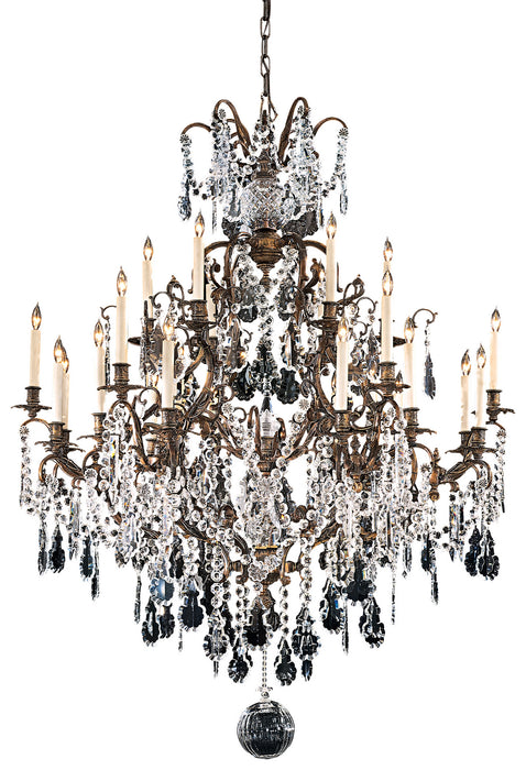 Metropolitan N950040 24 Light Chandelier, Oxidized Brass