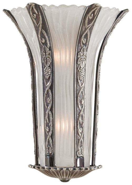 Metropolitan N950334-54B Two Light Wall Sconce, Platinum