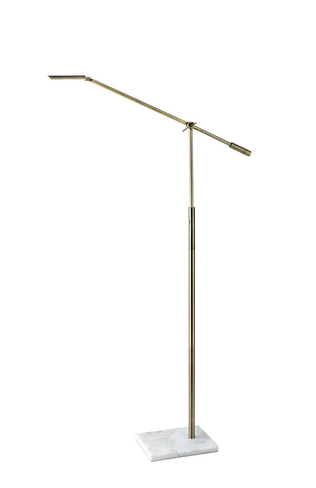 Adesso Home 4129-21 LED Floor Lamp, White Marble