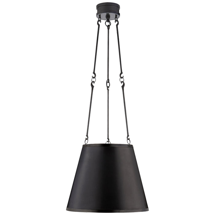 Visual Comfort Signature AH 5210GM Three Light Pendant, Gun Metal