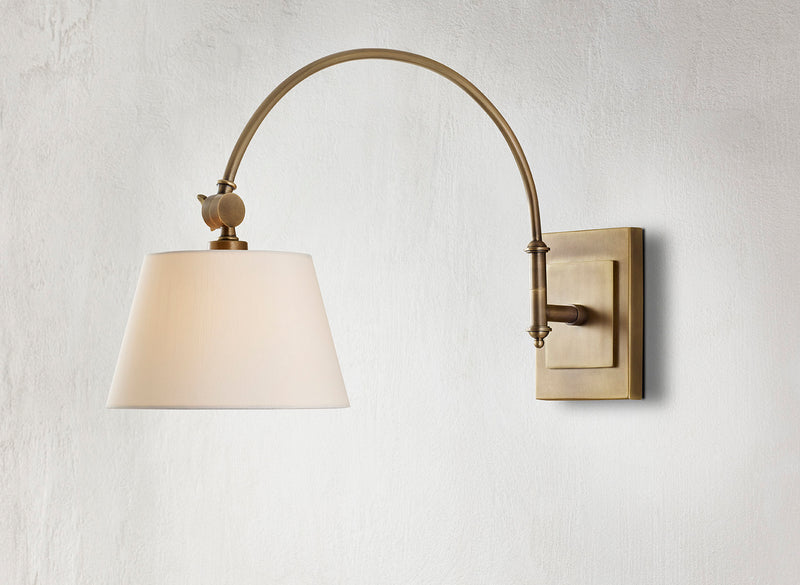 Currey and Company 5000-0003 One Light Wall Sconce, Antique Brass