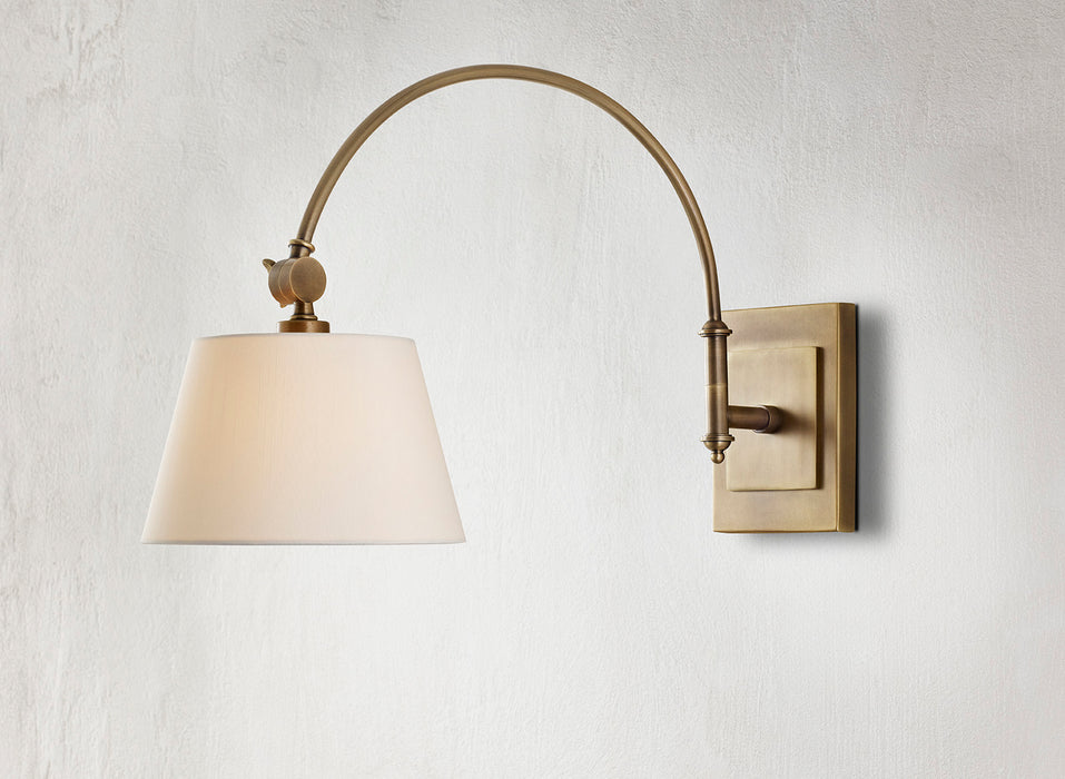 Currey and Company 5000-0003 One Light Wall Sconce, Antique Brass