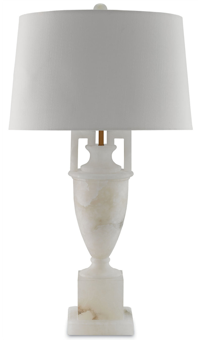 Currey and Company 6000-0035 One Light Table Lamp, Natural/Coffee Bronze