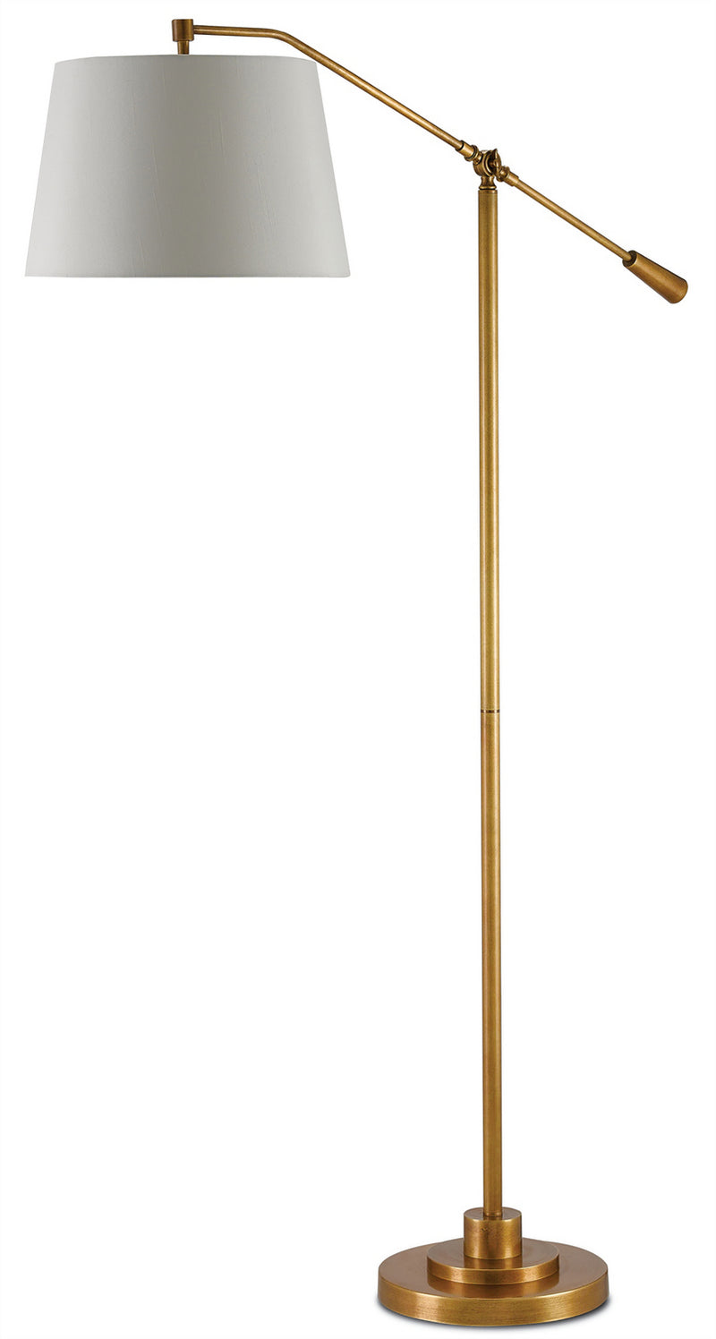 Currey and Company 8000-0002 One Light Floor Lamp, Antique Brass